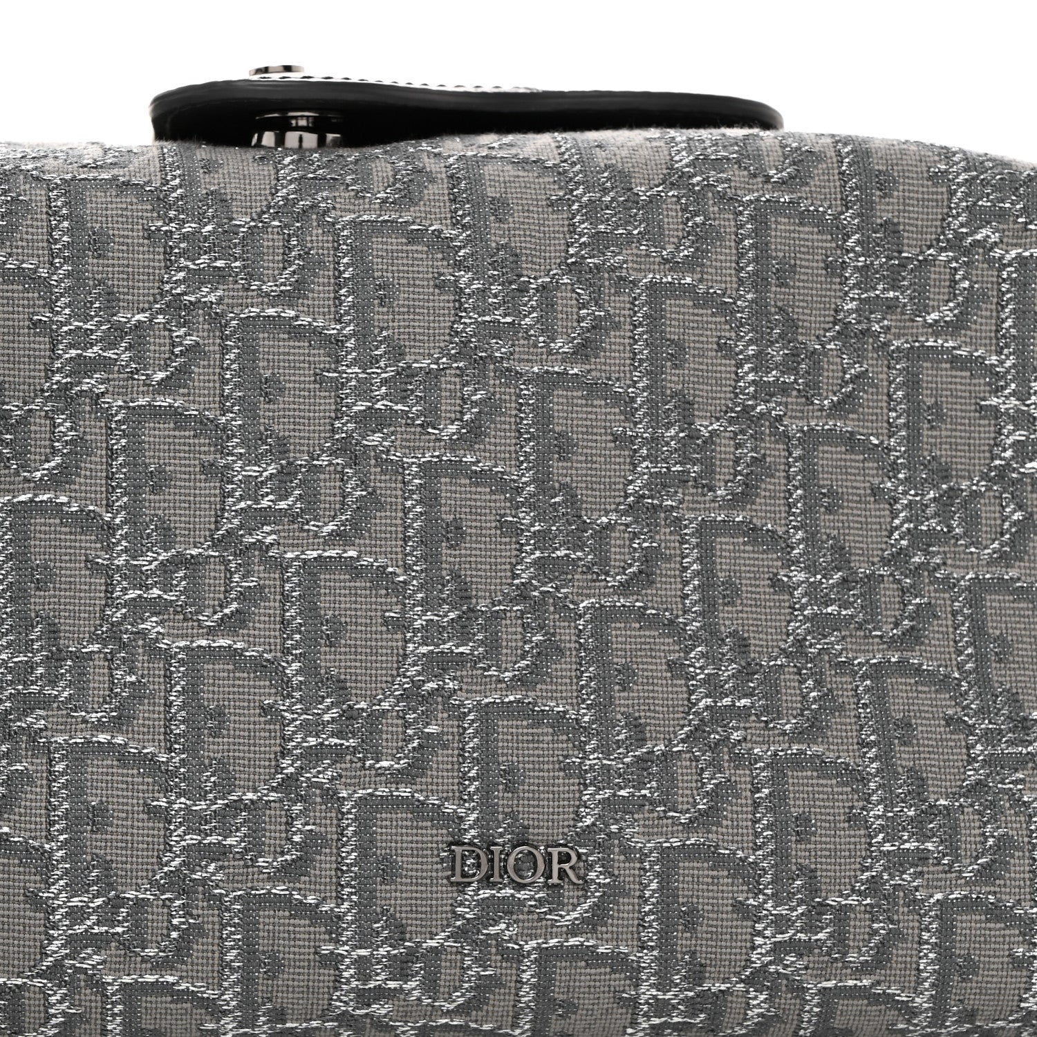 Christian Dior Oblique Jacquard Lingot 22 Bag Silver 9 of 11