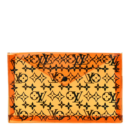 Louis Vuitton PVC Monogram Printed Envelope Pouch Orange 1 of 8