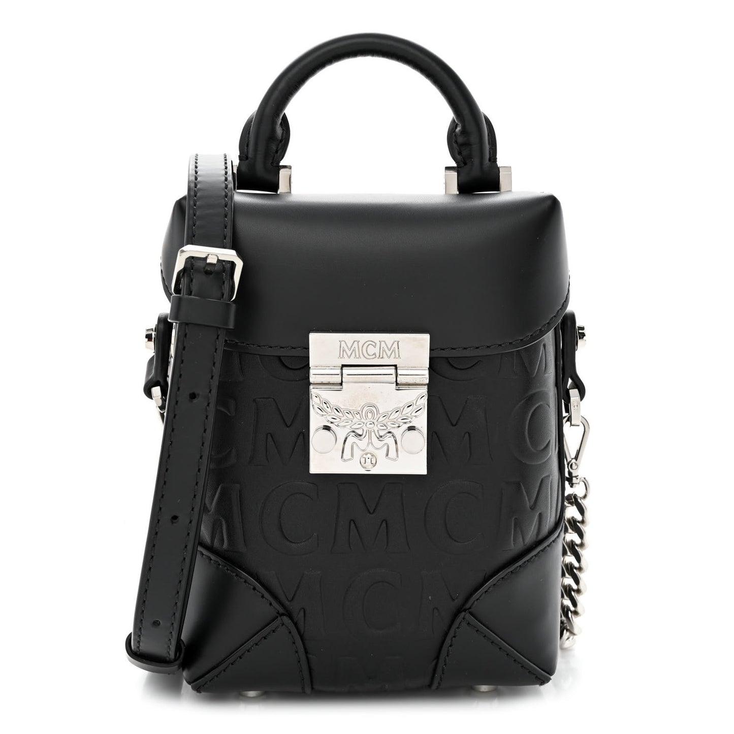 Calfskin Ottomar Logo Mini Soft Berlin Crossbody Black