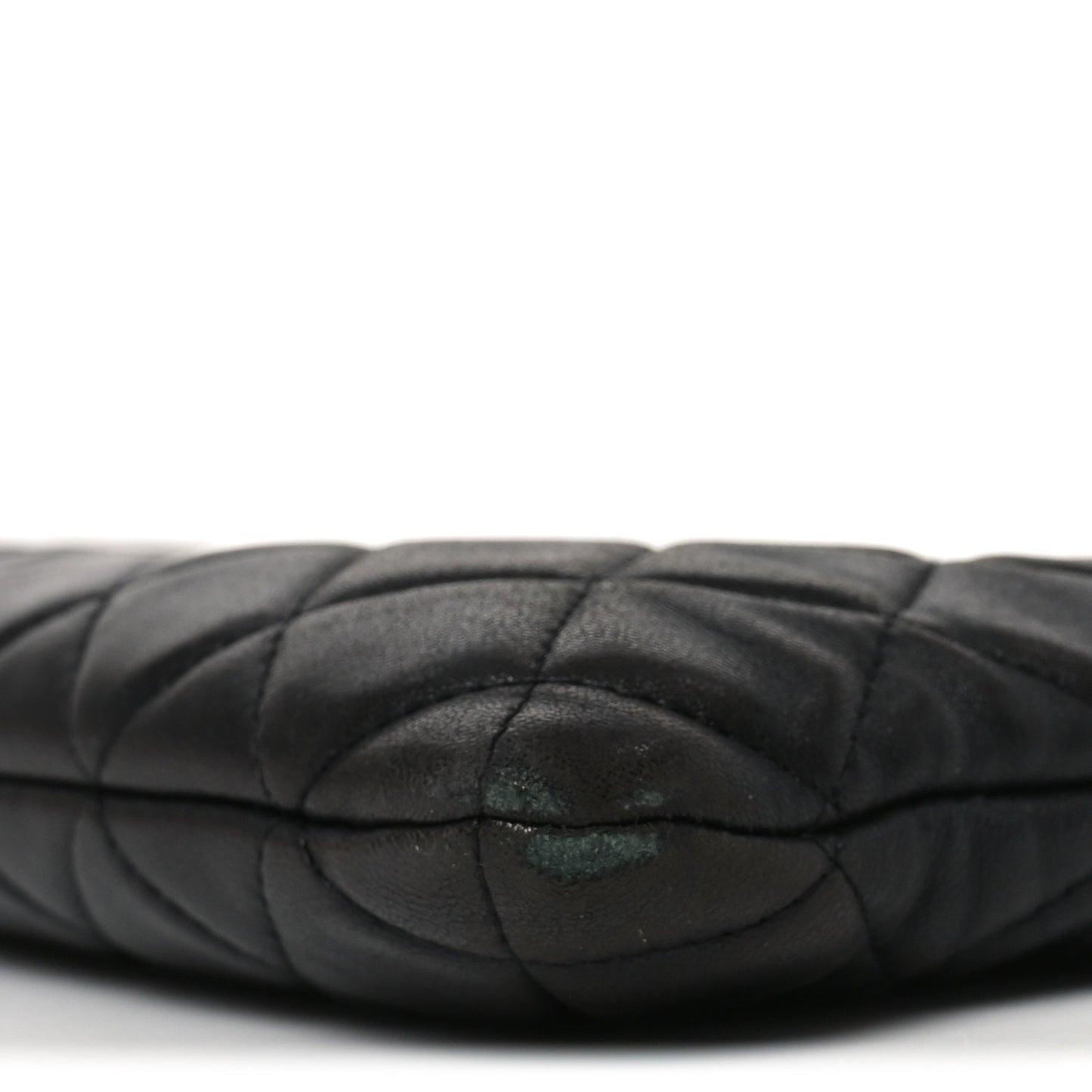 Lambskin Quilted Large Cosmetic Case Black