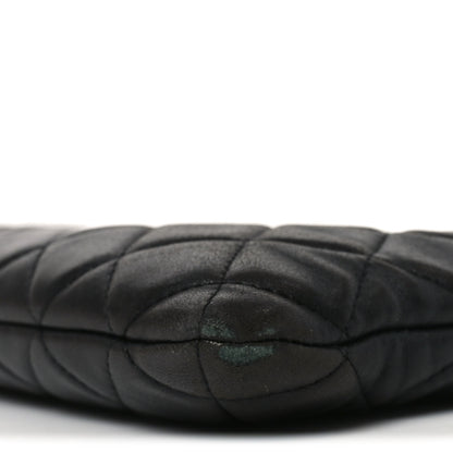 Chanel Lambskin Quilted Large Cosmetic Case Black 10 of 10