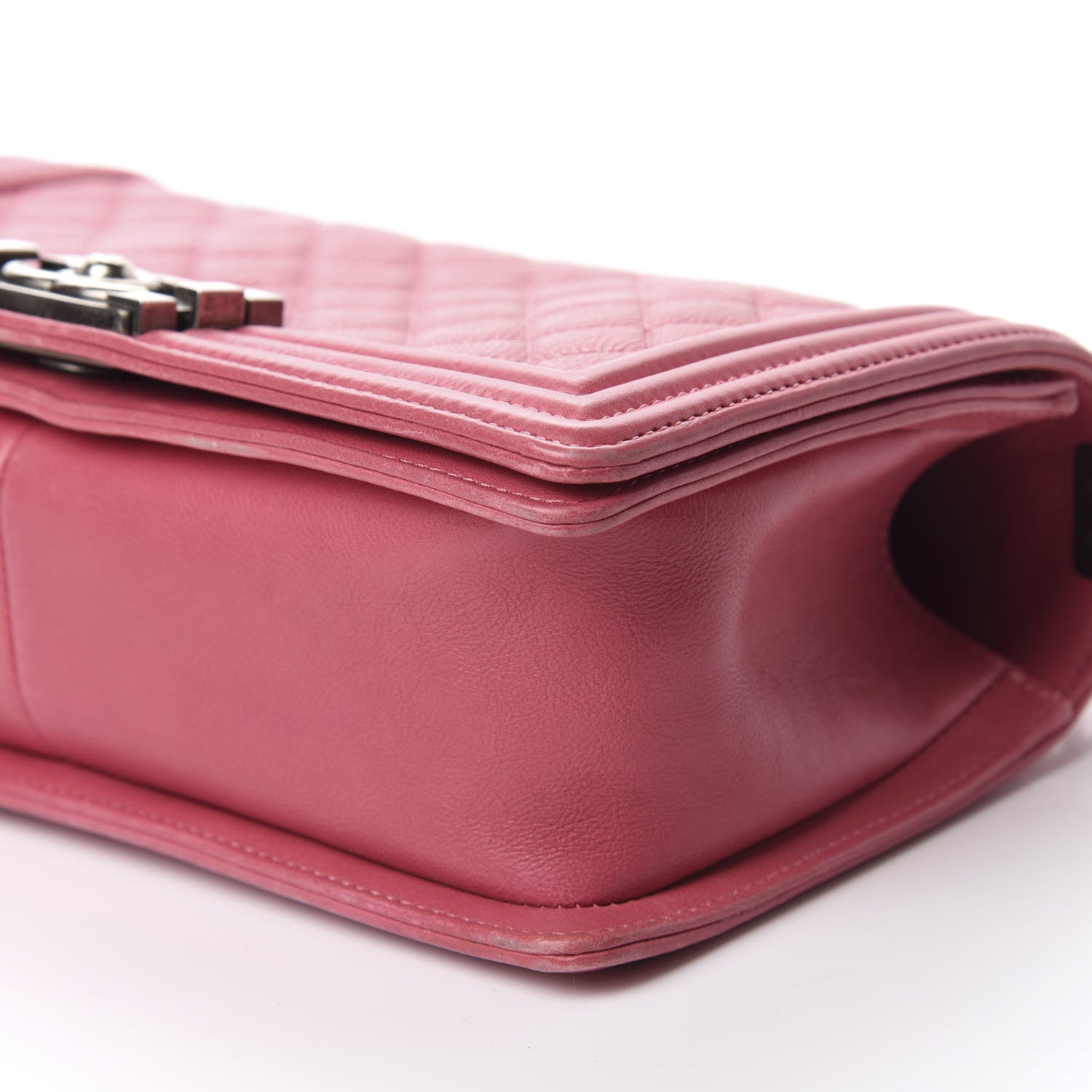 Chanel Calfskin Quilted Medium Boy Flap Pink 7 of 10