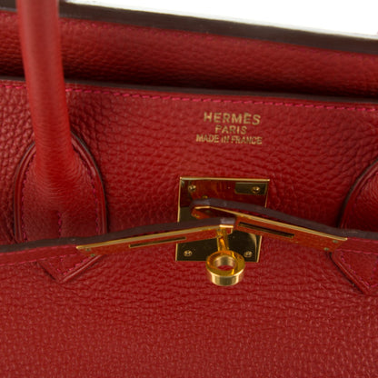 Hermes Togo Birkin 35 Vermillion 25 of 28