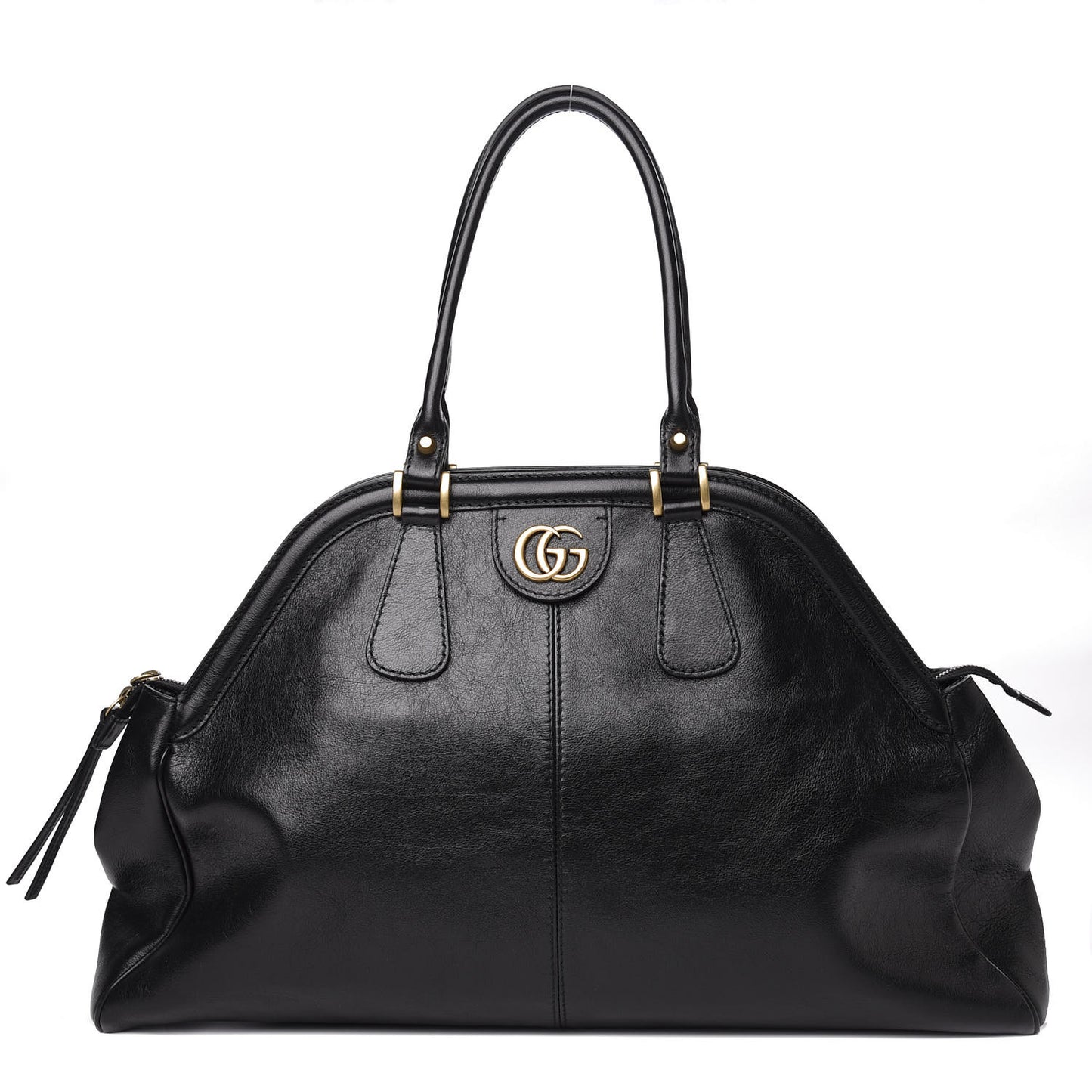Calfskin Large Re(Belle) Top Handle Bag Black