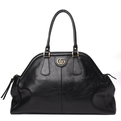 Gucci Calfskin Large Re(Belle) Top Handle Bag Black 1 of 10