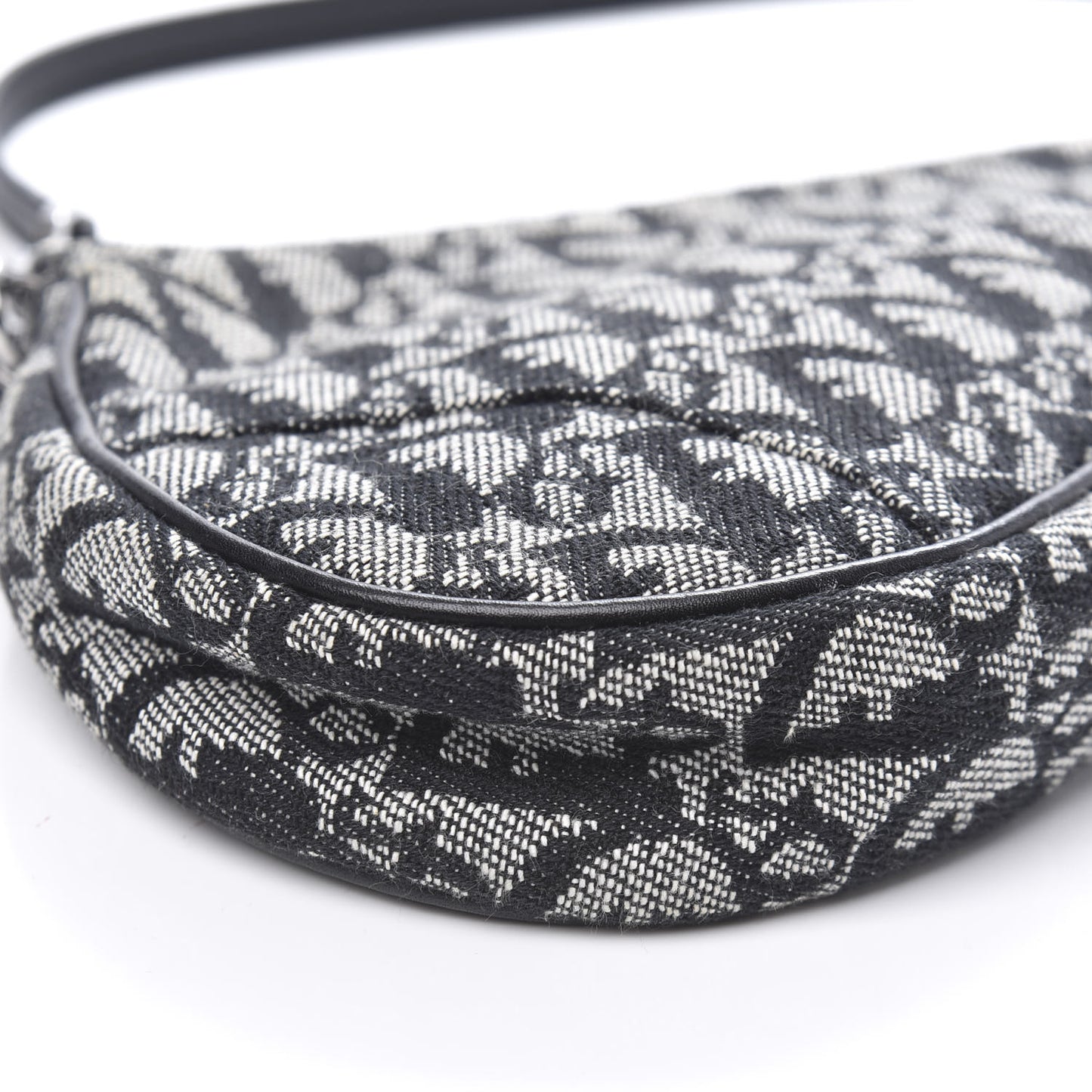 Monogram Mini Saddle Pochette Black