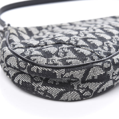 Christian Dior Monogram Mini Saddle Pochette Black 8 of 9