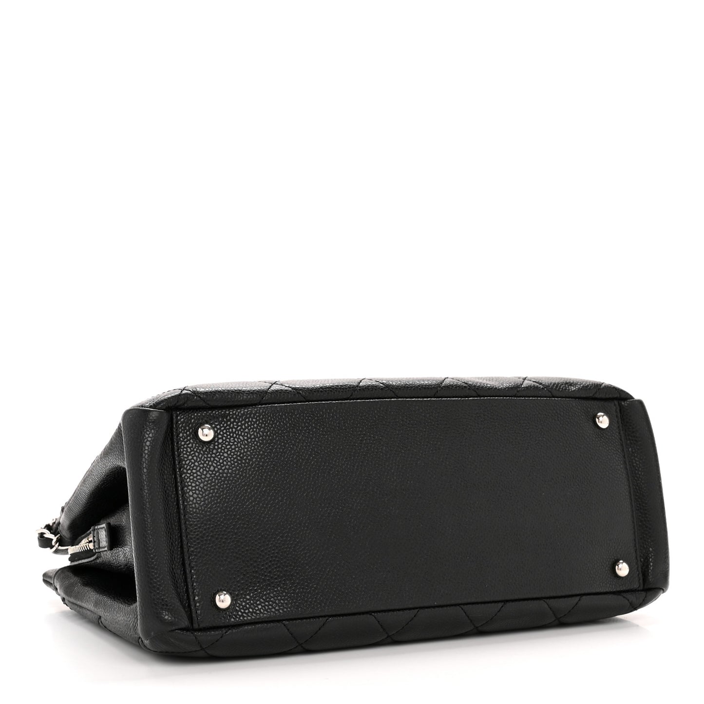 Caviar Quilted Timeless CC Soft Tote Black