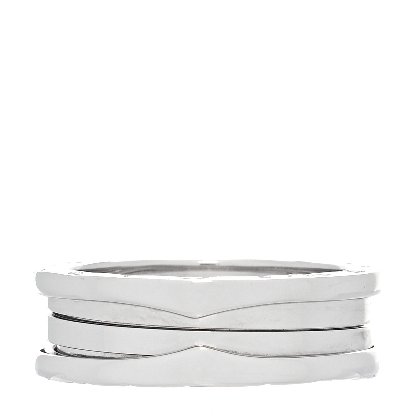 18K White Gold B.Zero1 Three-Band Ring 65 11