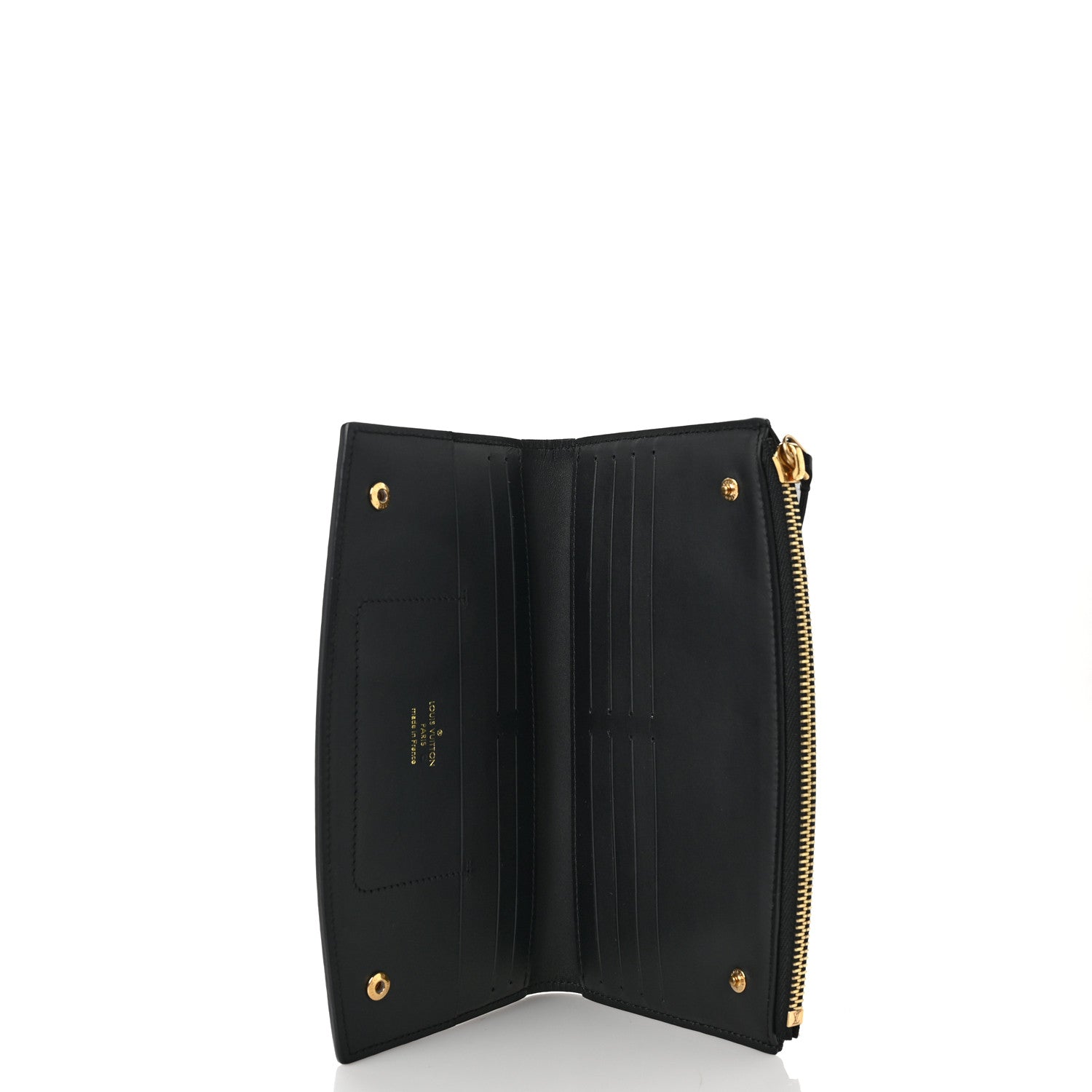 Louis Vuitton Calfskin City Steamer Wallet Black 5 of 6