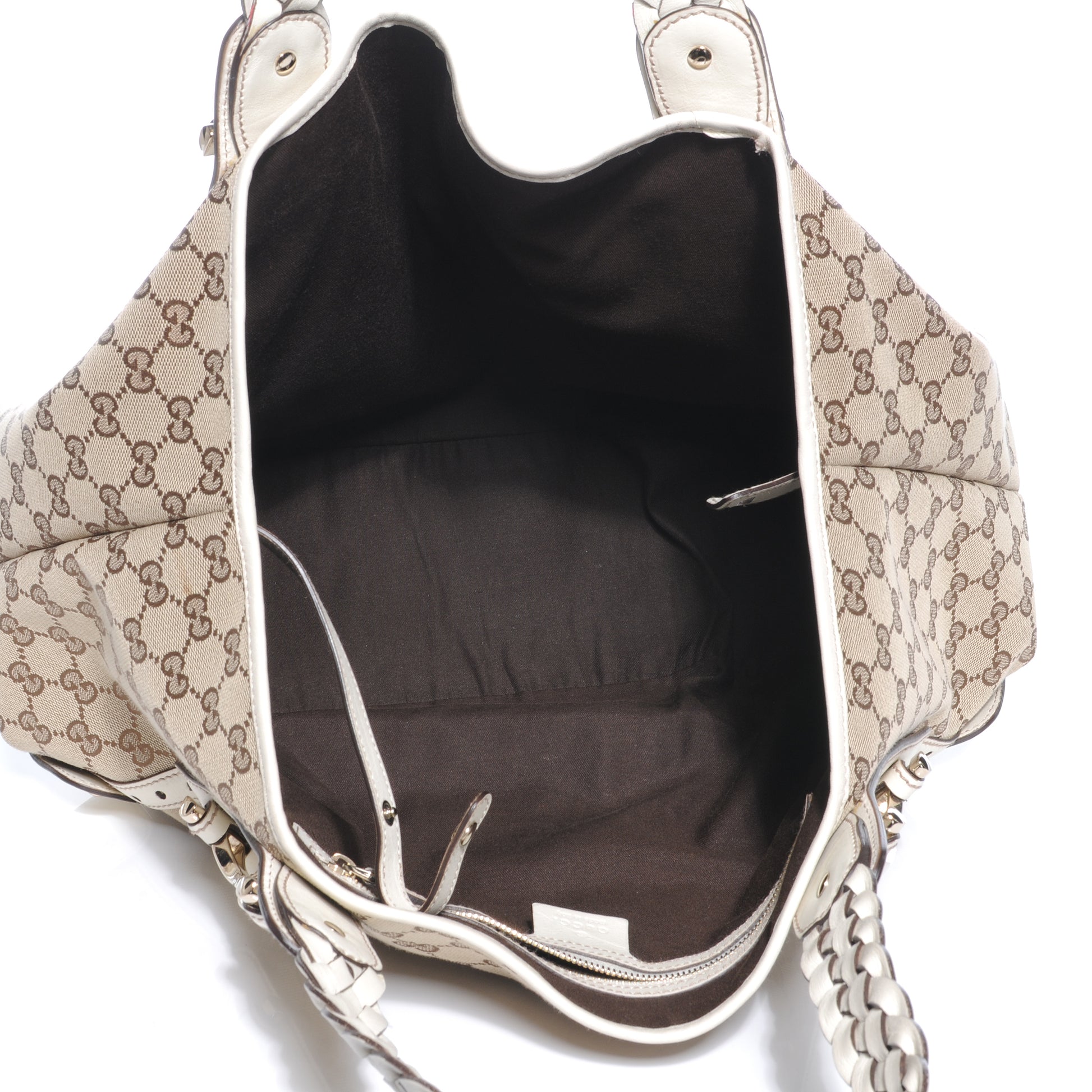 Gucci Monogram Pelham Medium Shoulder Bag White 7 of 7