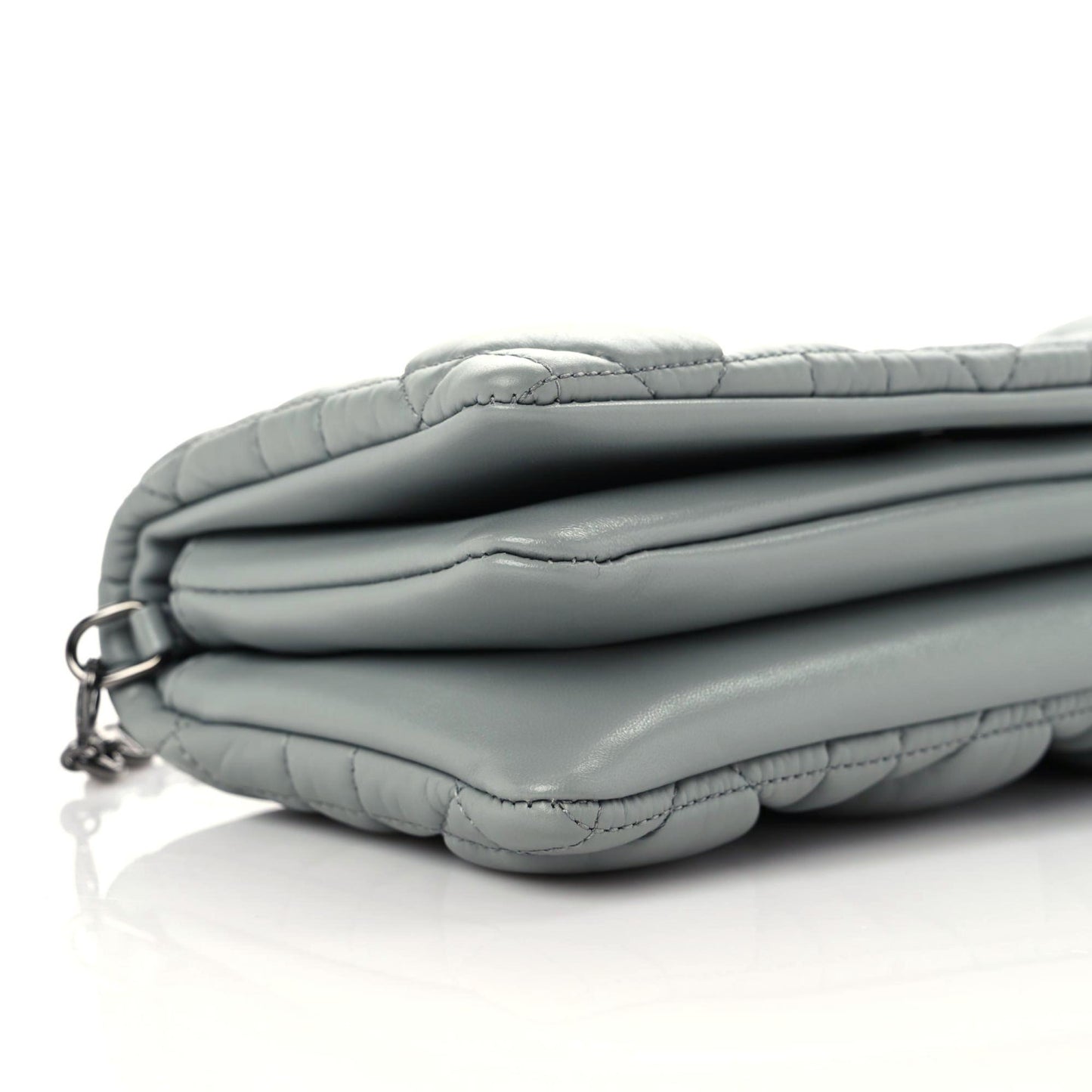 Calfskin Macrocannage Mini Caro Bag Grey