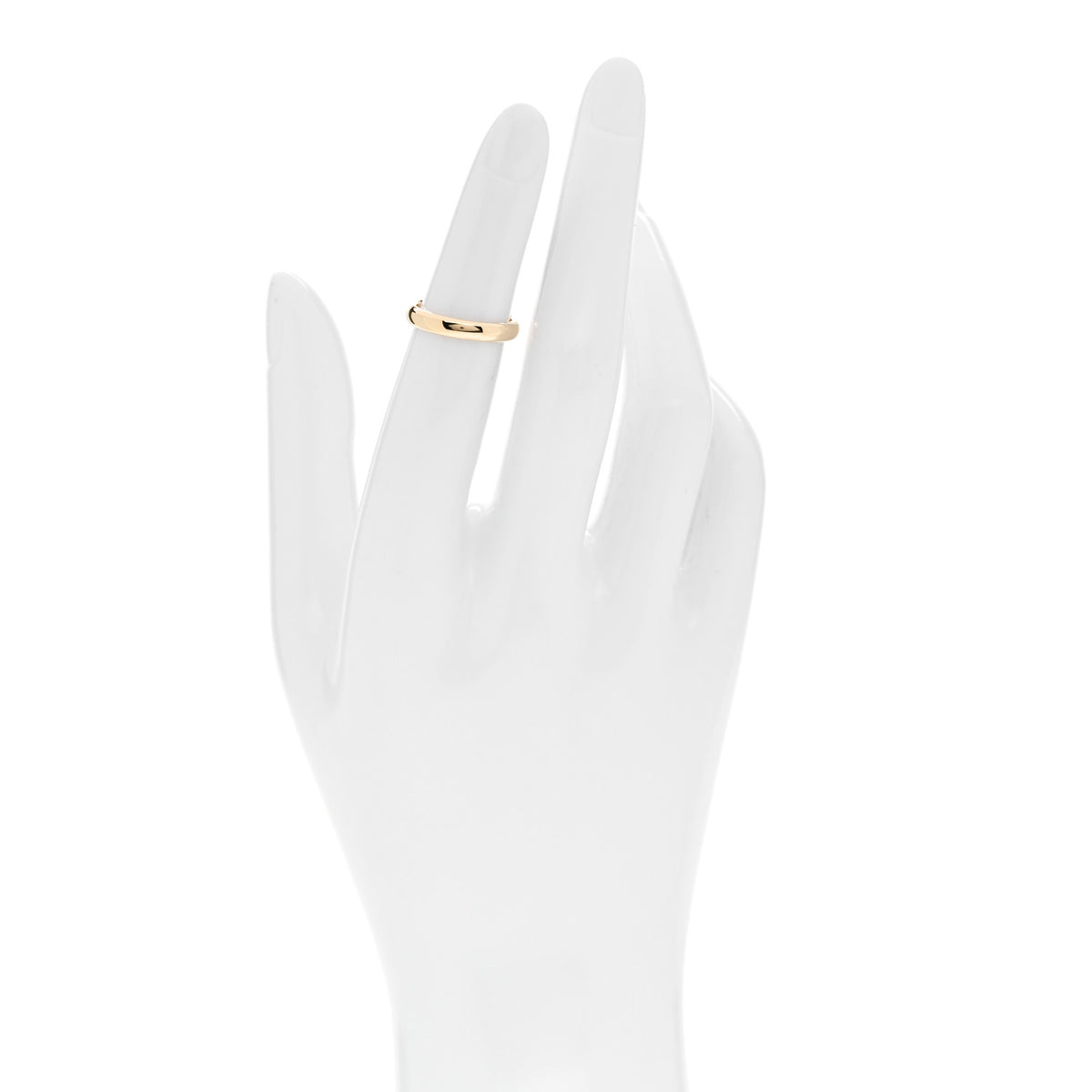 18K Yellow Gold 3mm Classic Wedding Band Ring 47 4.25