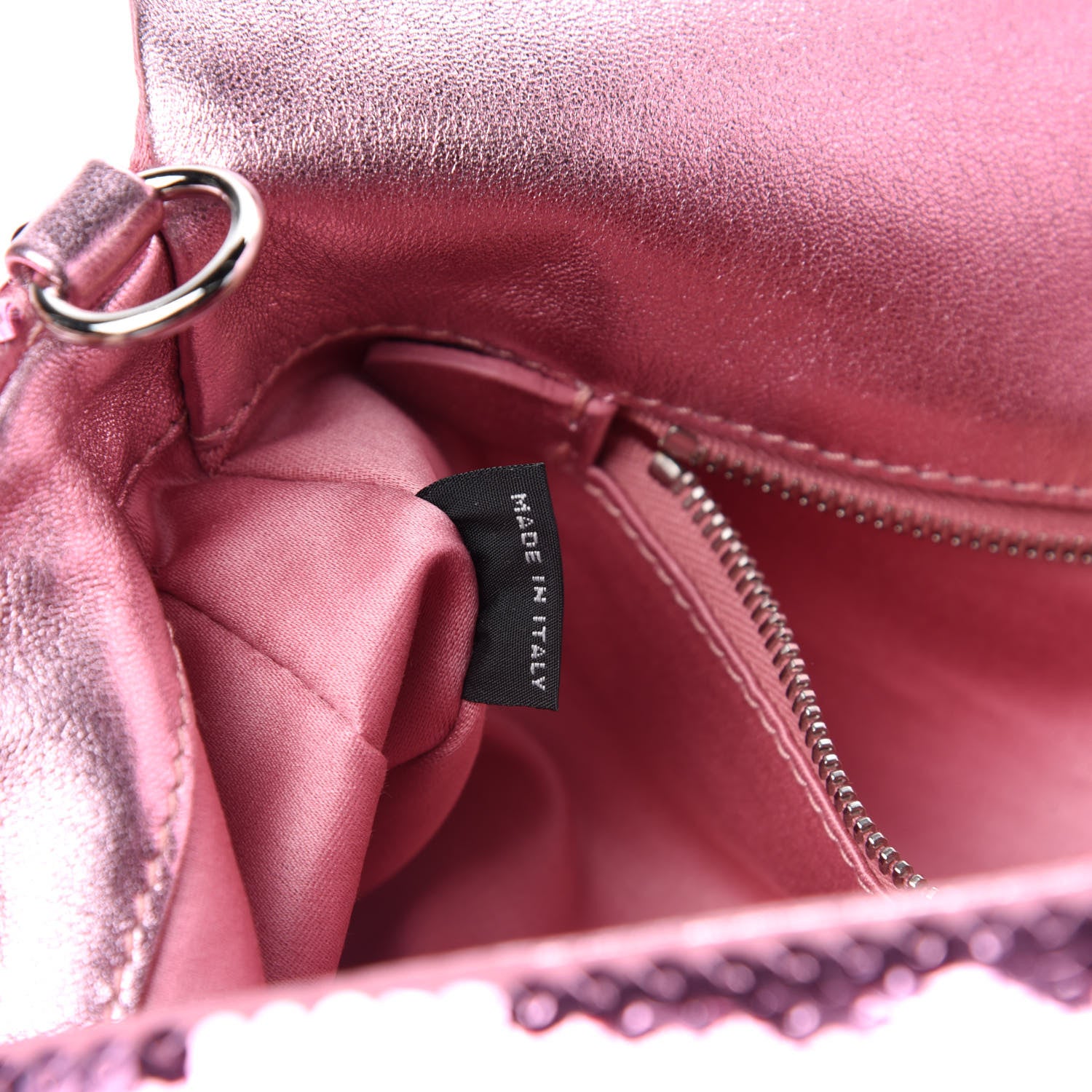 Miu Miu Paillettes Sequin Flap Rosa 9 of 11