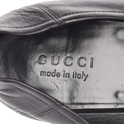 Gucci Lambskin Kingsnake Embroidered Mens Brixton Horsebit Loafers 11 Black 9 of 20