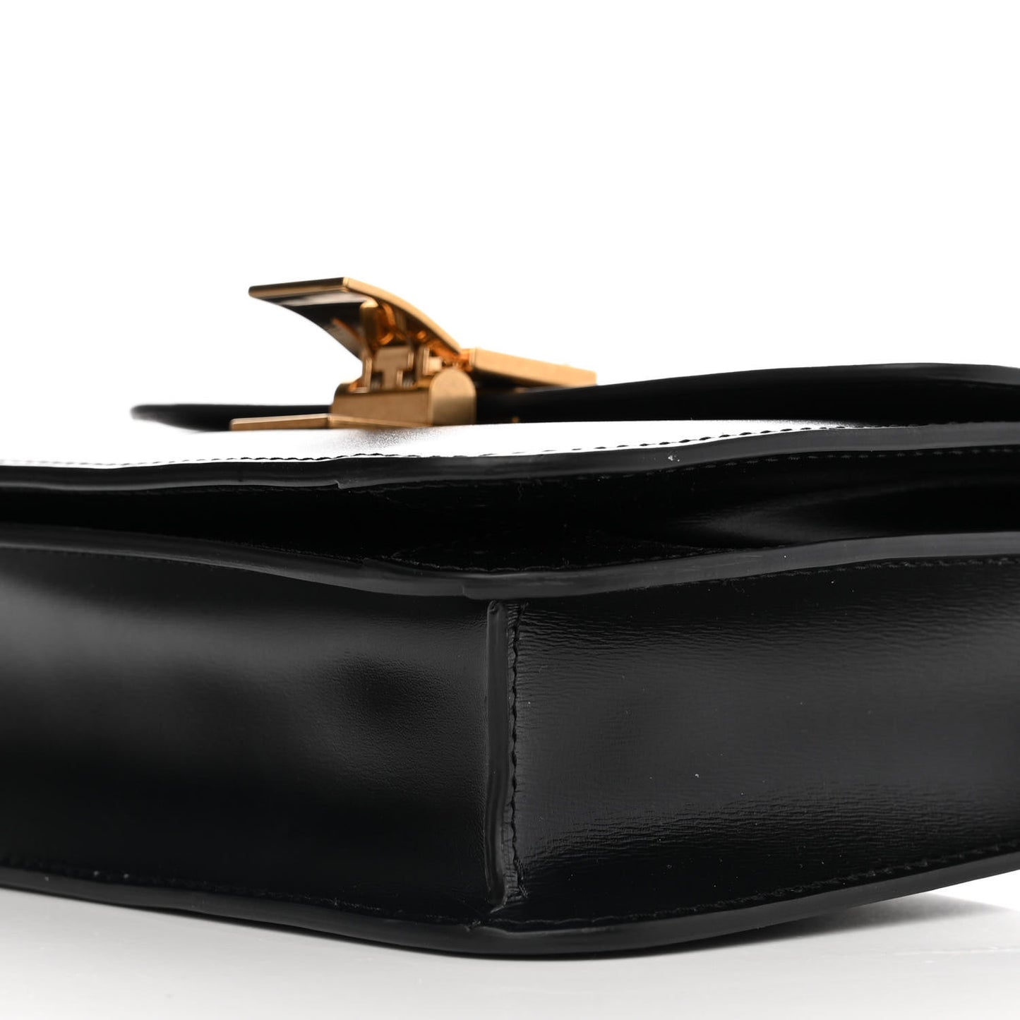 Box Calfskin Teen Classic Box Flap Bag Black