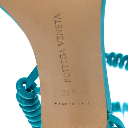 Bottega Veneta Rubber Wire Nappa Stretch 90mm Sandals 39.5 Turquoise 6 of 7