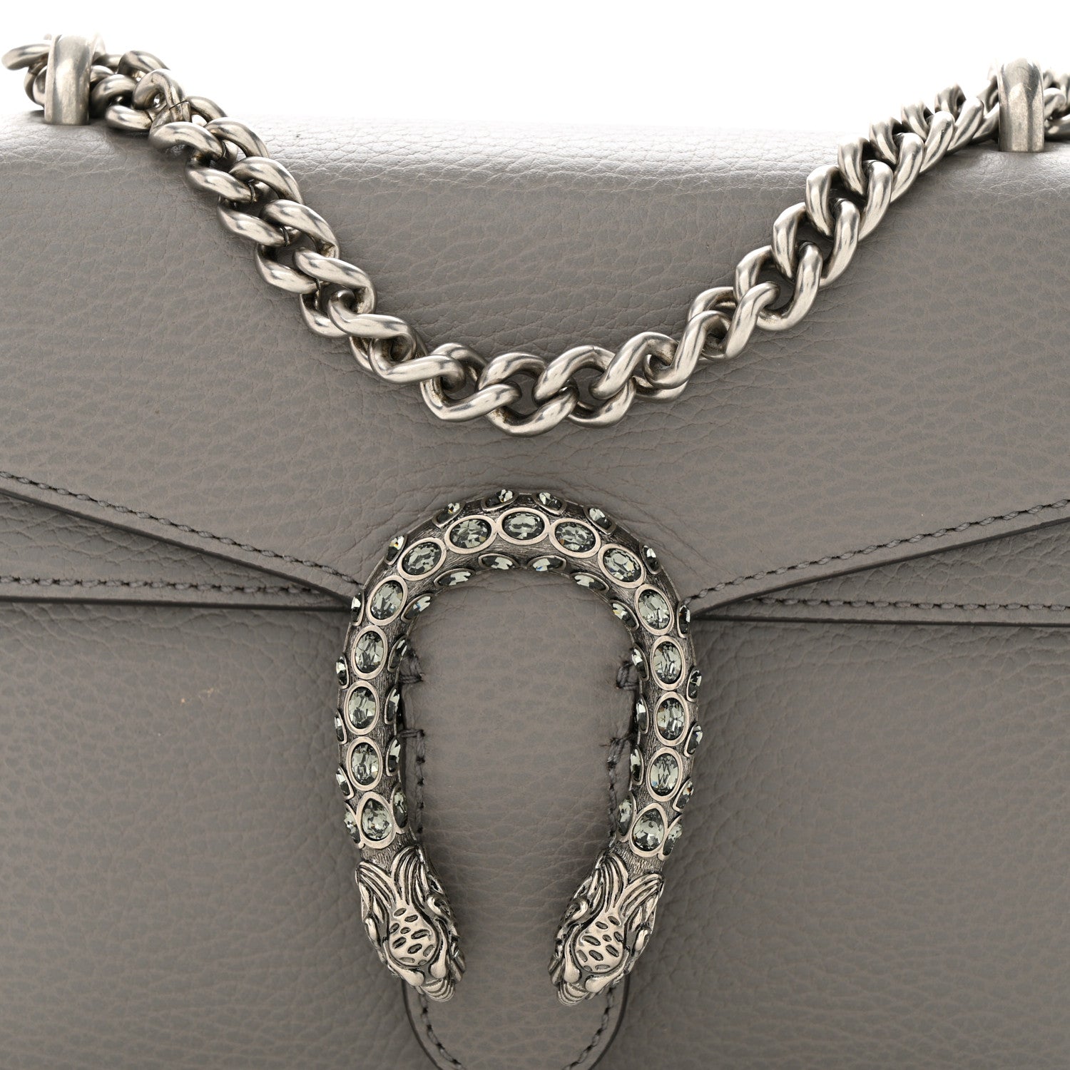 Gucci Calfskin Mini Dionysus Shoulder Bag Dusty Grey 10 of 13