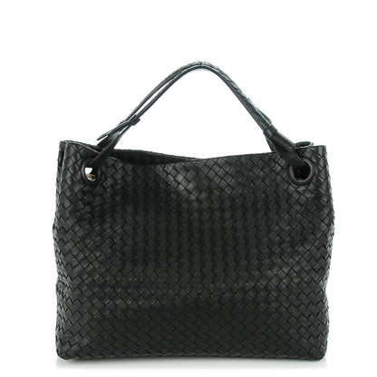 Bottega Veneta Nappa Intrecciato Medium Garda Bag Black 1 of 8