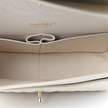 Chanel Caviar Quilted Jumbo Double Flap White 4 of 8