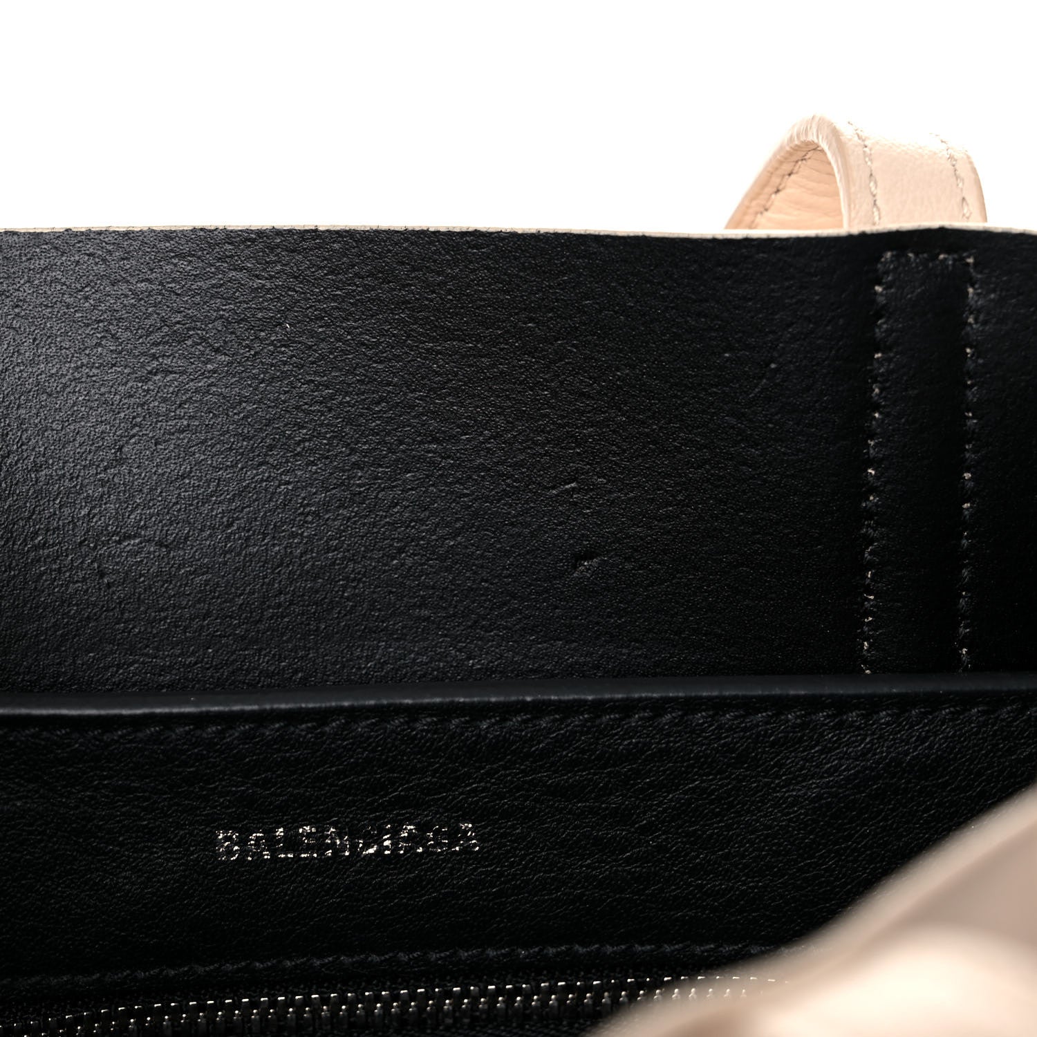 Balenciaga Smooth Calfskin Logo XXS Everyday Tote Light Beige Black 12 of 15