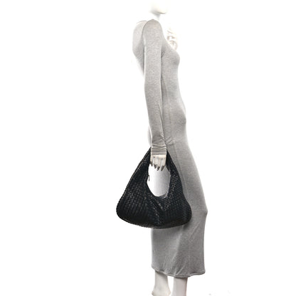 Bottega Veneta Nappa Intrecciato Medium Belly Veneta Hobo Black 2 of 11