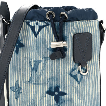 Louis Vuitton Hickory Stripes Denim Monogram Watercolor Sac Marin BB Blue 7 of 9