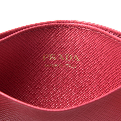 Prada Saffiano Metal Card Case Peonia 6 of 7