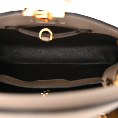 Louis Vuitton Taurillon Capucines BB Galet 5 of 10