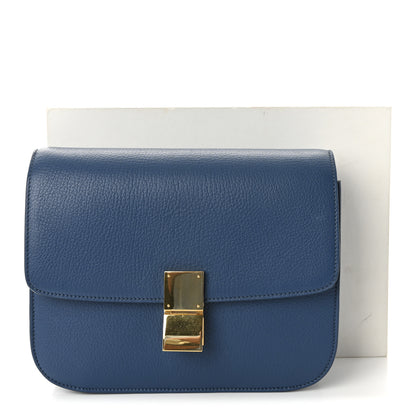 Celine Goatskin Medium Classic Box Flap Bag Deepsea 11 of 11