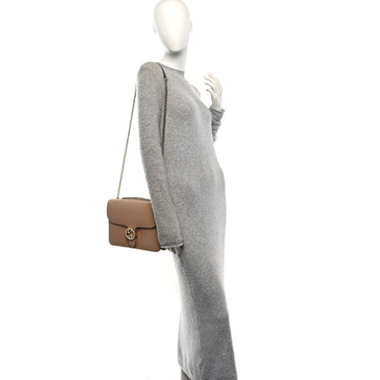 Gucci Dollar Calfskin Interlocking G Shoulder Bag Camelia 2 of 11