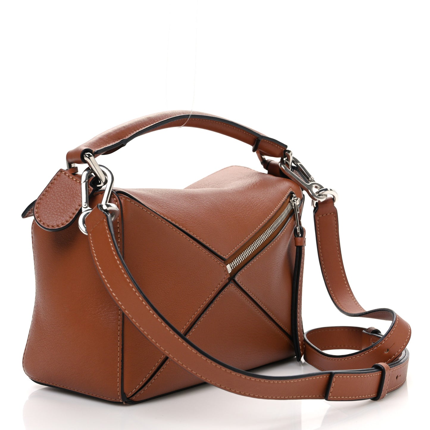 Calfskin Small Puzzle Bag Tan