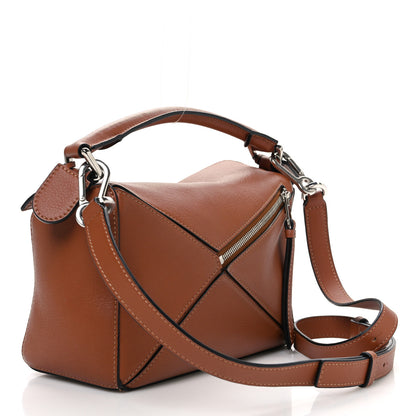 Loewe Calfskin Small Puzzle Bag Tan 3 of 10