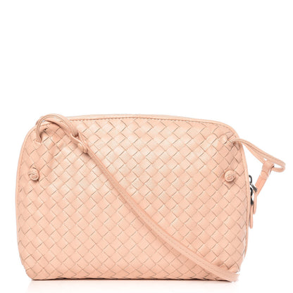 Bottega Veneta Nappa Intrecciato Nodini Crossbody Messenger Flamingo 1 of 9