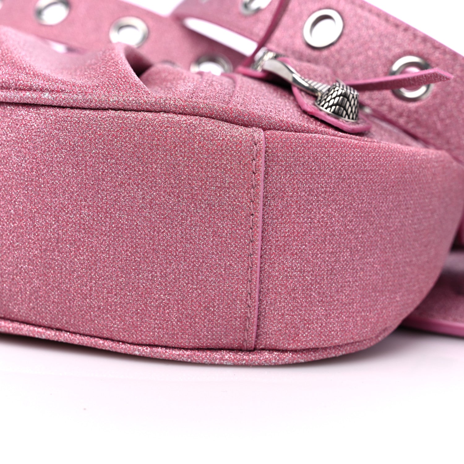 Balenciaga Sparkling Fabric Le Cagole Shoulder Bag XS Sweet Pink 9 of 9
