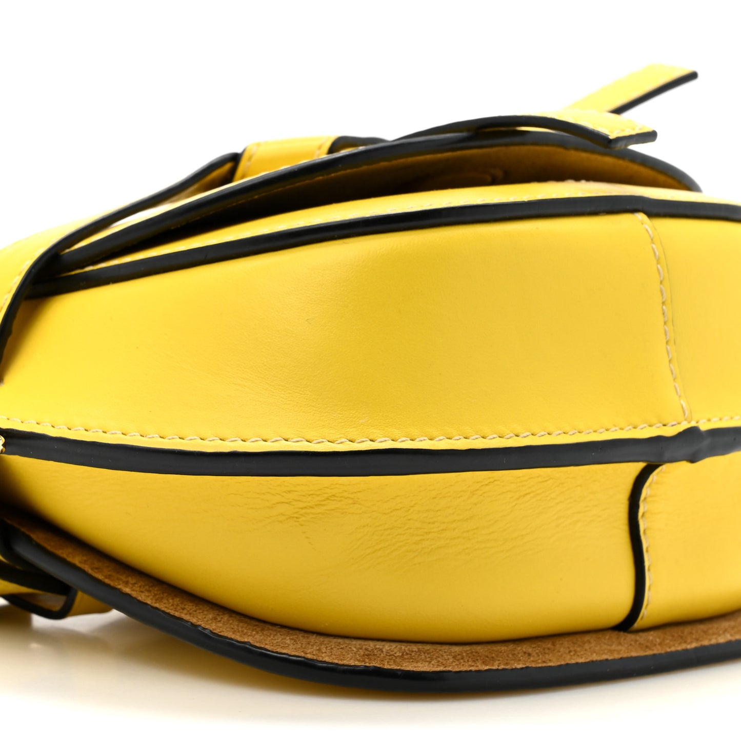 Calfskin Mini Gate Belt Bag Yellow