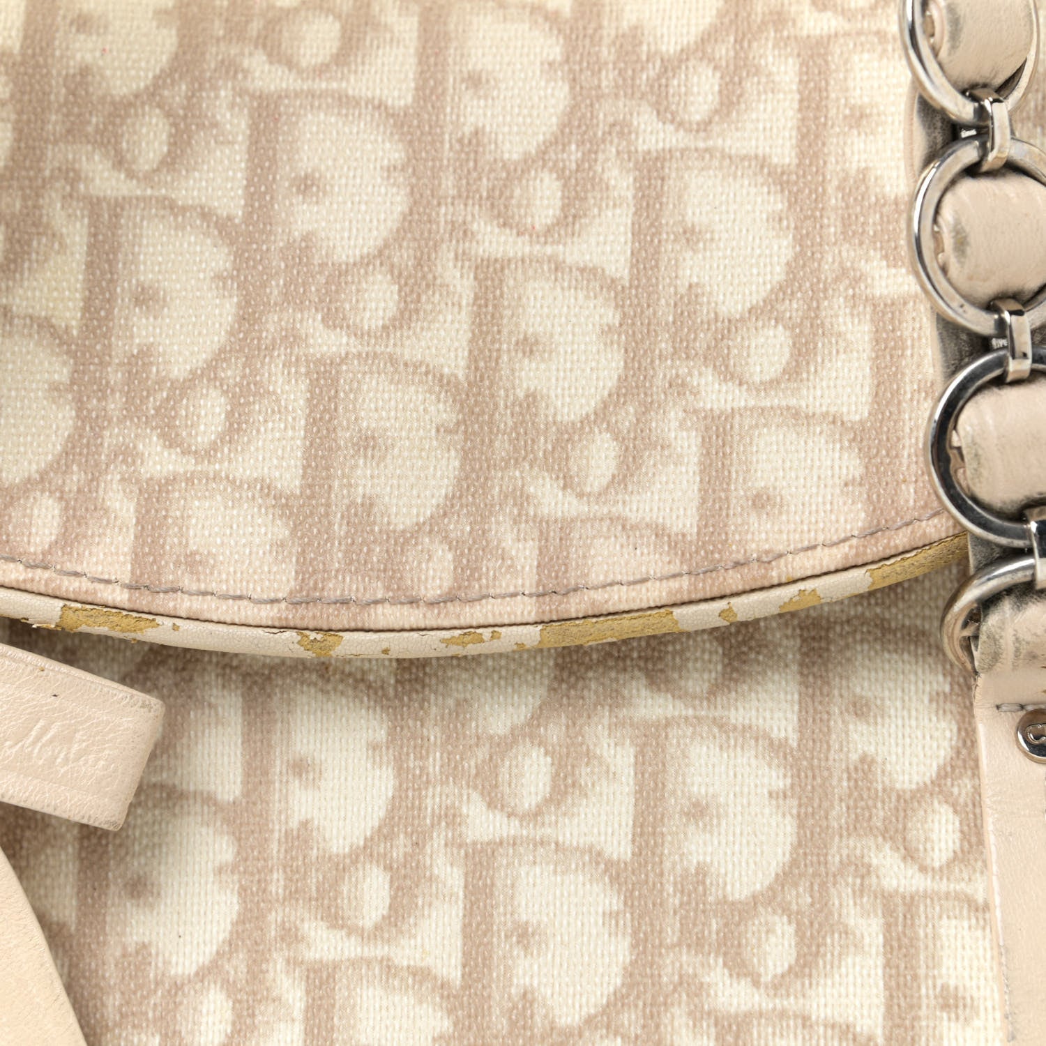 Christian Dior Monogram Romantique Trotter Bag Beige 12 of 19