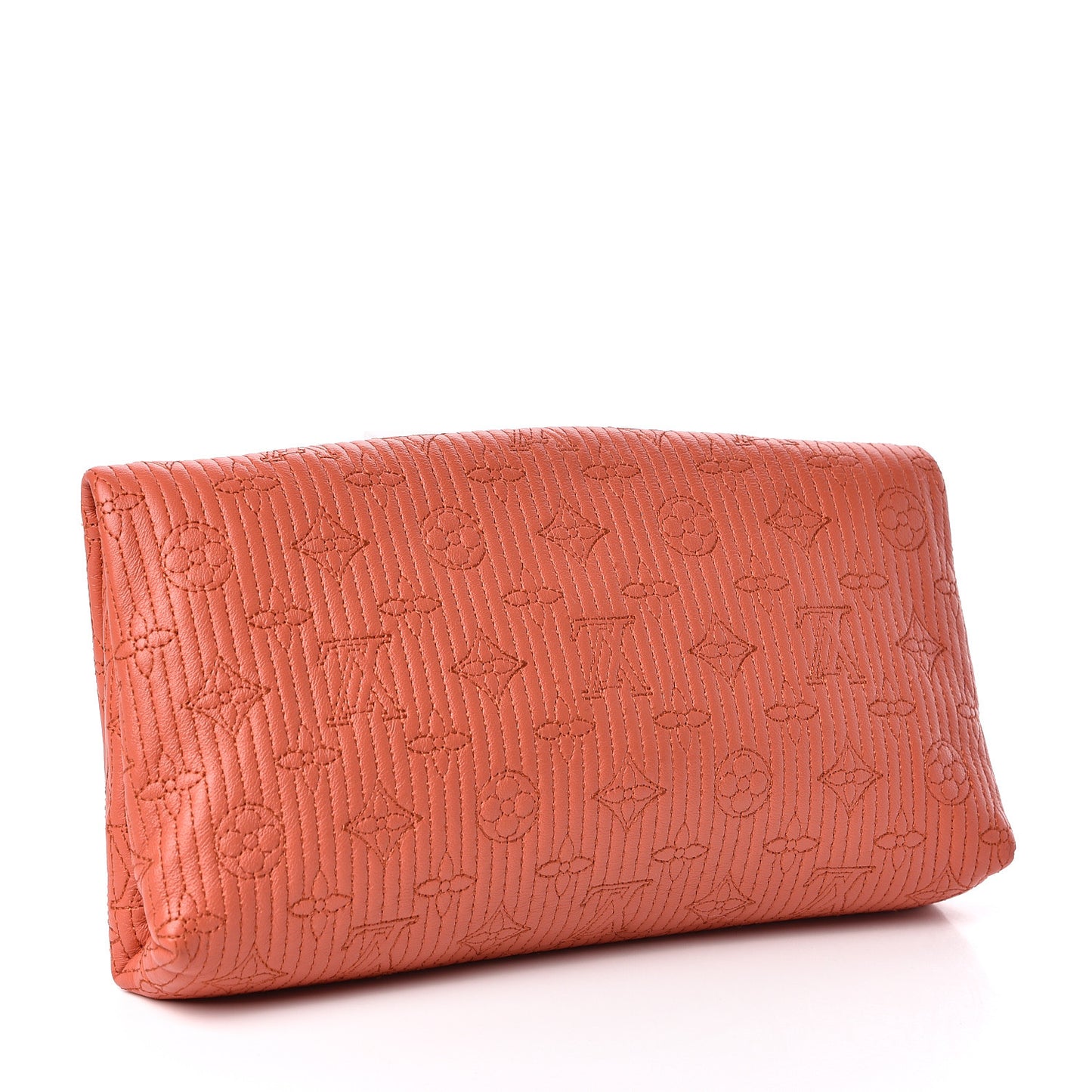 Calfskin Quilted Monogram Altair Clutch Rose