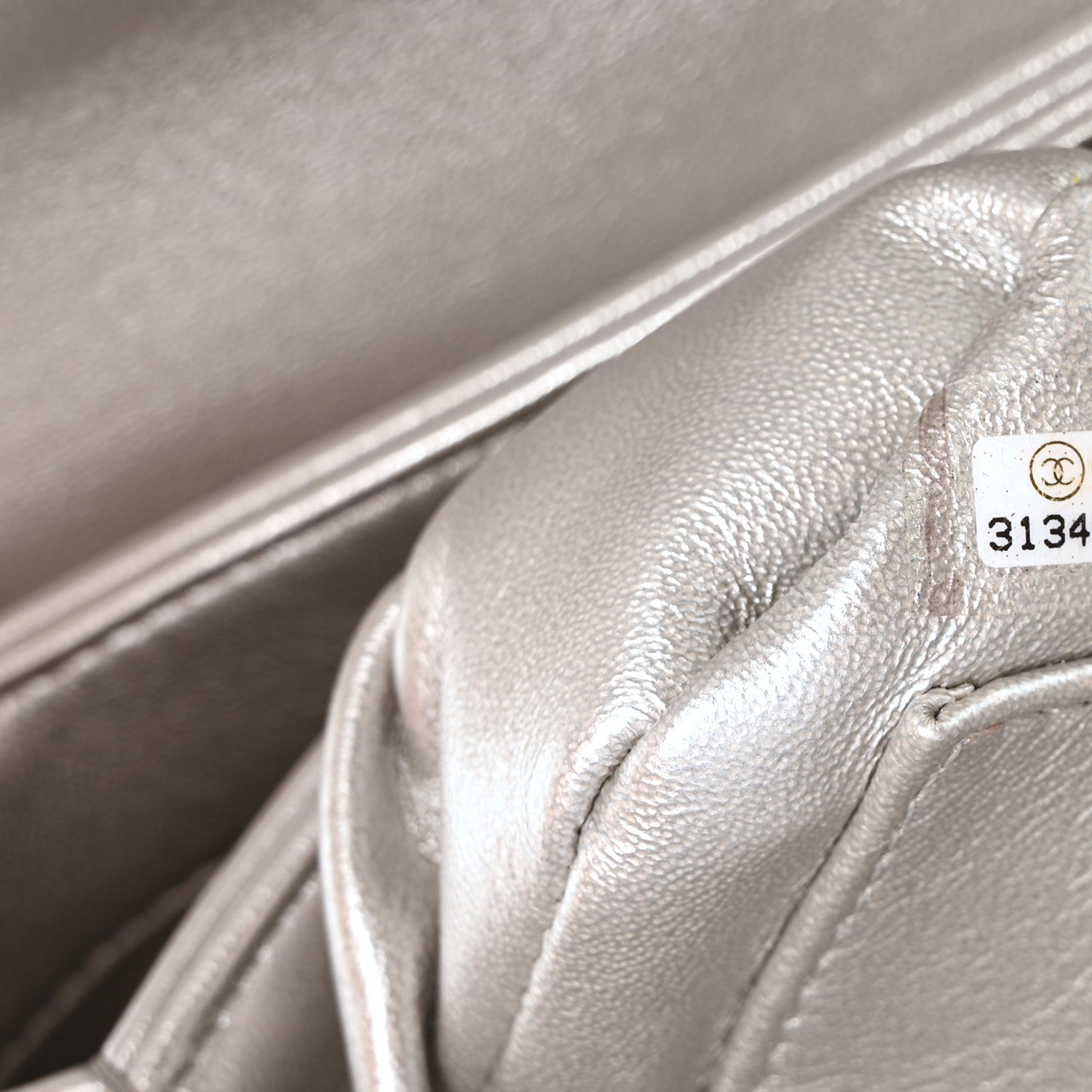 Chanel Metallic Lambskin Quilted Small Trendy CC Flap Dual Handle Bag Silver Silver 7 of 11