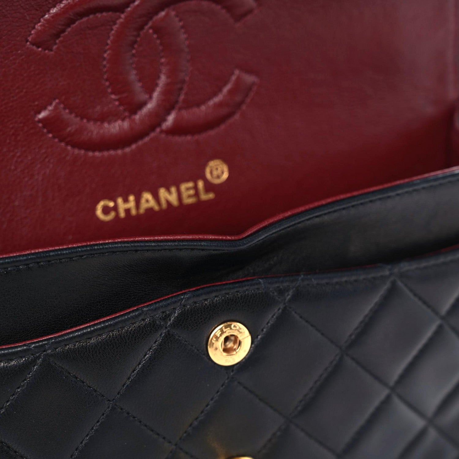 Chanel Lambskin Quilted Small Double Flap Black 12 of 19