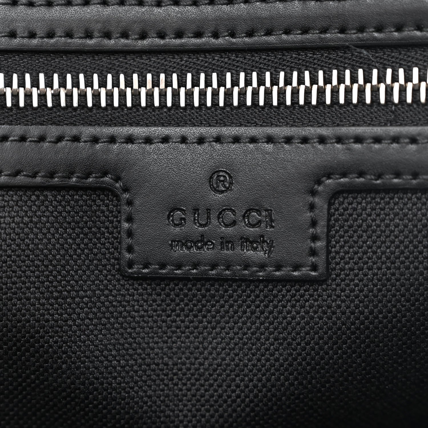Gucci GG Supreme Monogram Appia Calfskin Web Briefcase Black 6 of 9
