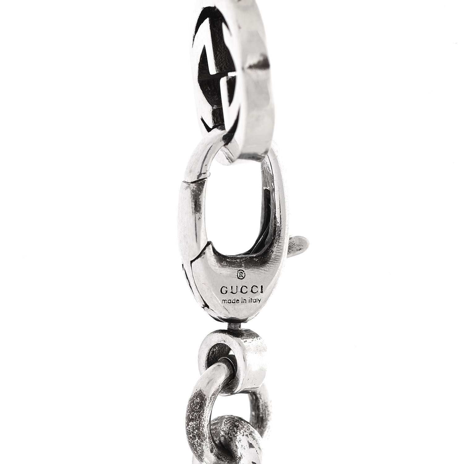 Gucci Sterling Silver Interlocking GG Chain Necklace 4 of 6