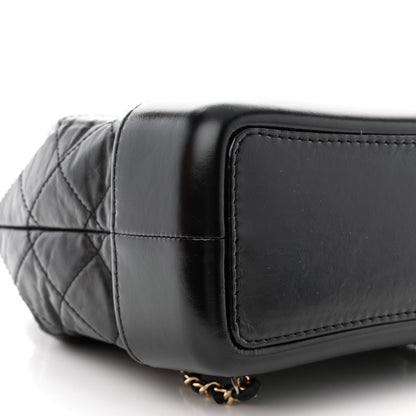 Chanel Aged Calfskin Quilted Small Gabrielle Backpack Black 9 of 11
