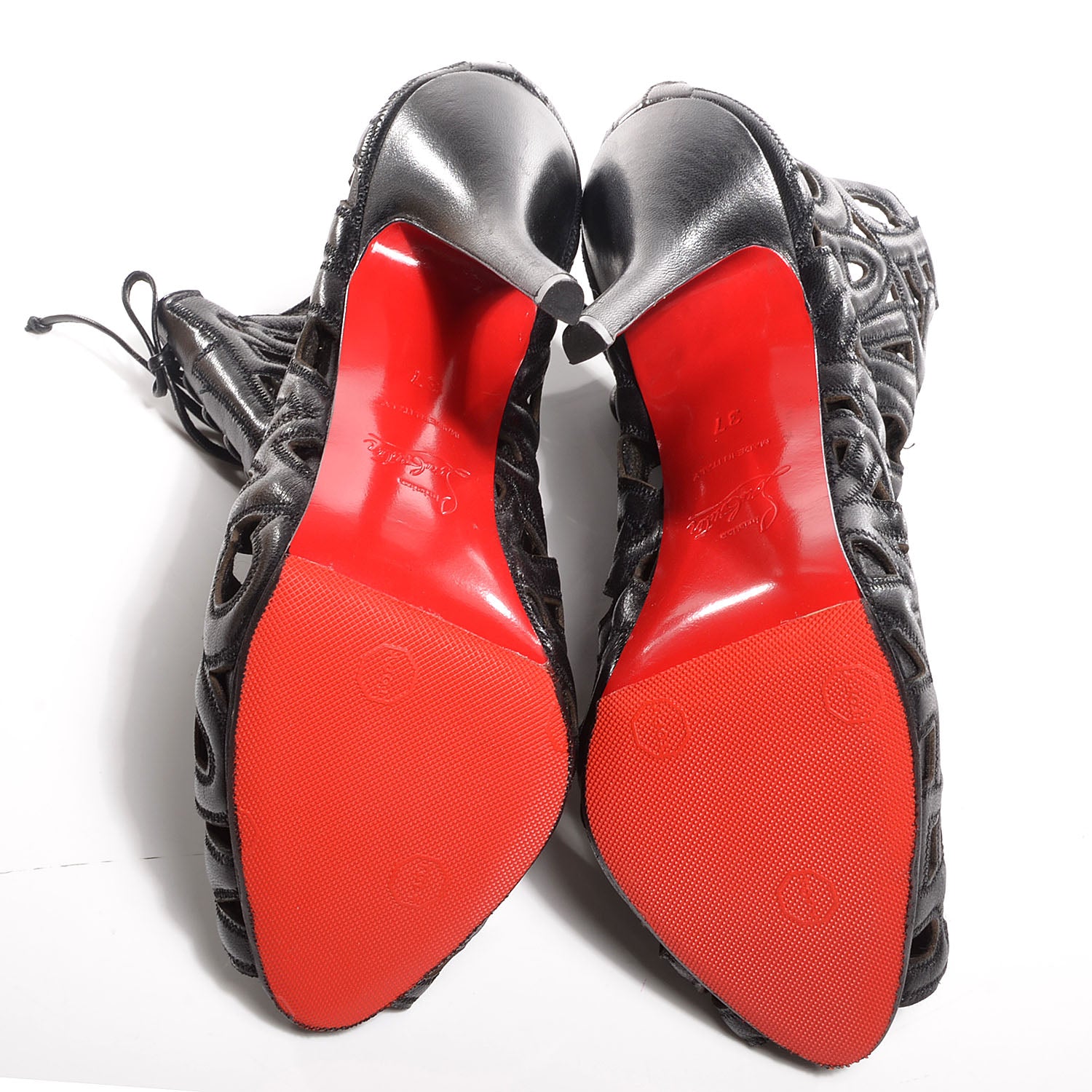 Christian Louboutin Nappa Let Me Tell You 120 Ankle Boots 37 Black 5 of 7