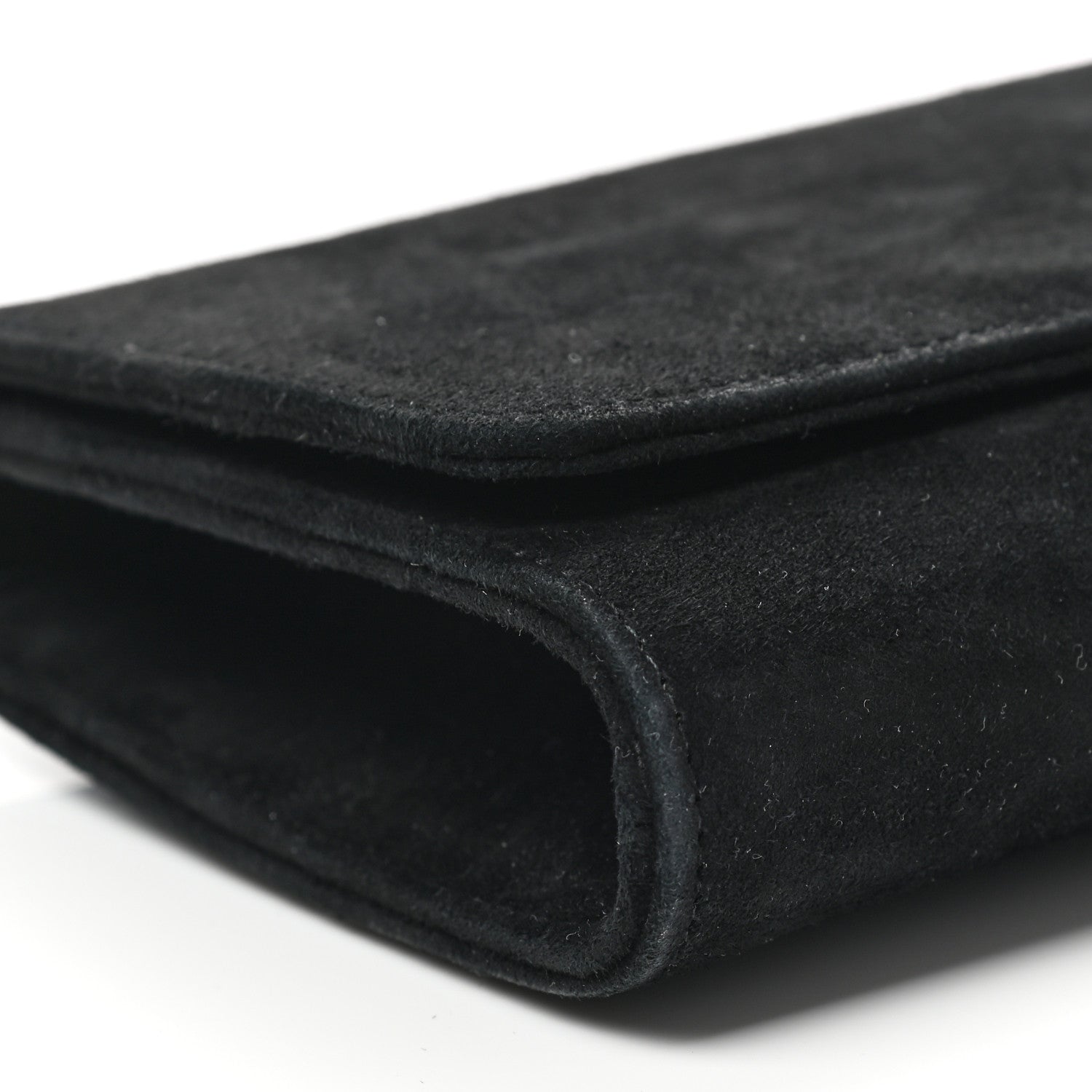 Gucci Velvet Crystal Interlocking Clutch Black 8 of 11