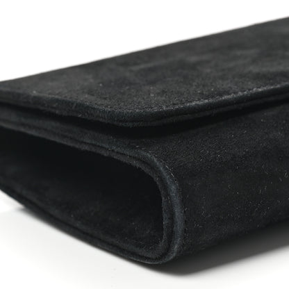 Gucci Velvet Crystal Interlocking Clutch Black 8 of 11