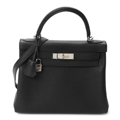 Hermes Togo Kelly Retourne 28 Black 1 of 11