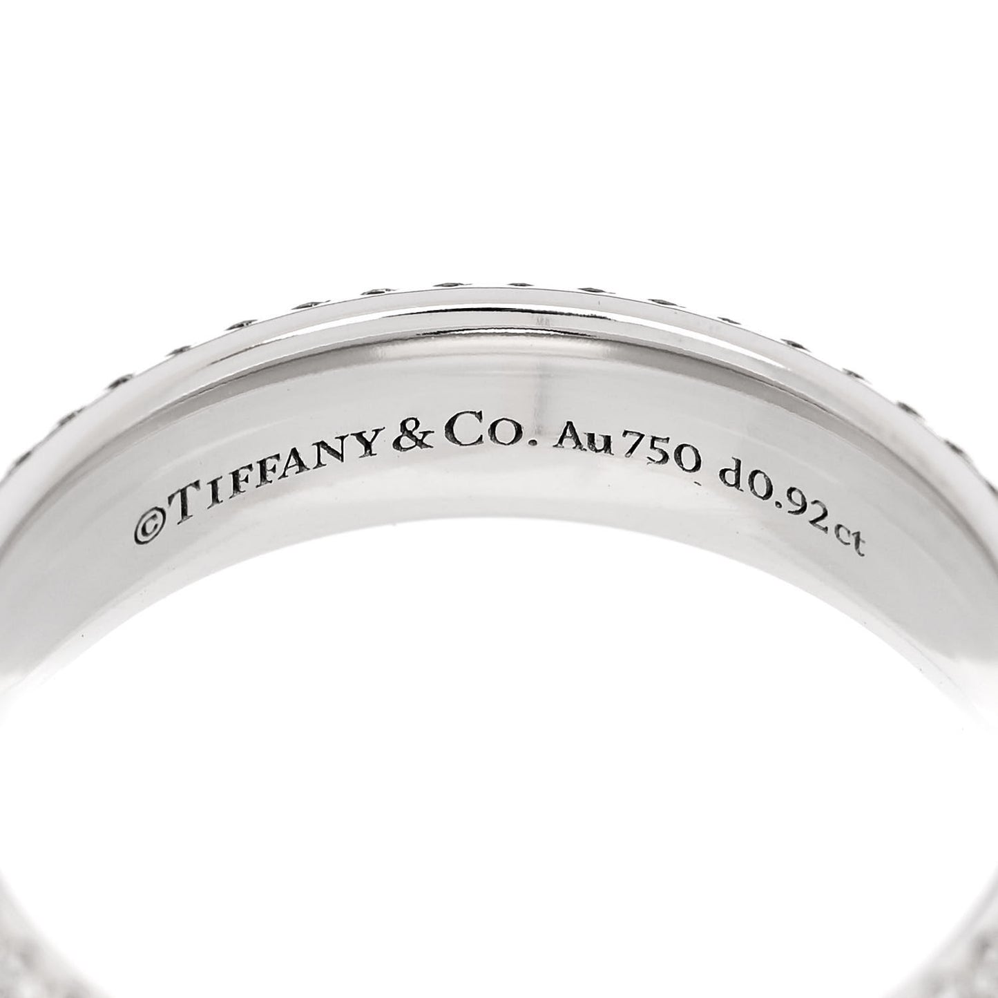 18K White Gold Diamond Metro Five-Row Ring 53 6.5