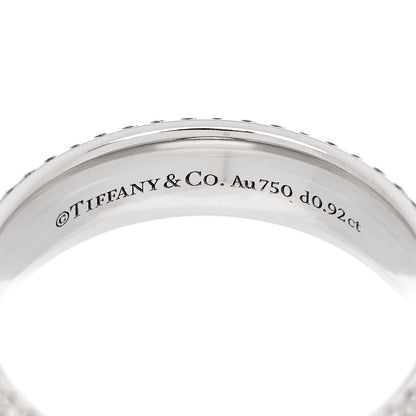 Tiffany 18K White Gold Diamond Metro Five-Row Ring 53 6.5 4 of 5