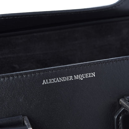Alexander McQueen Calfskin Floral Studded Small Heroine Black 6 of 9